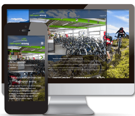 Responsive Webdesign für Fahrradfachgeschäft