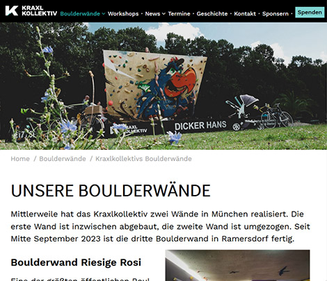 Responsive Website für Initiative